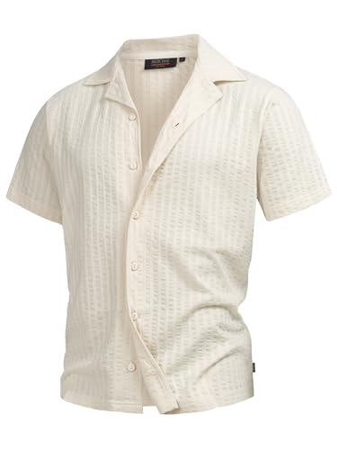 Indicode Herren INCrepe Kurzarmhemd aus 100% Baumwolle | Herrenhemd Kurzarm für Männer Vanilla Ice XL Indicode Herren INCrepe Kurzarmhemd aus 100% Baumwolle | Herrenhemd Kurzarm für Männer Vanilla Ice XL von Indicode