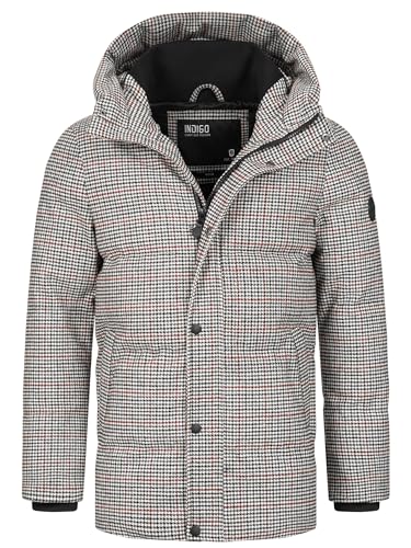 Indicode Herren INCuppert Winterjacke mit Stehkragen und Kapuze | Herrenjacke Steppjacke Männer Black, S von Indicode