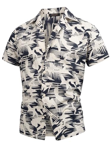 Indicode Herren INDarcy Kurzarmhemd mit Kent-Kragen aus Baumwolle | Herrenhemd für Männer Navy S von Indicode