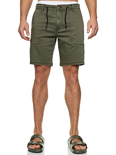 Indicode Herren INDiago Stretch Shorts aus Baumwolle mit Kordel | Chinoshorts Herrenshorts für Männer Army, XL Indicode Herren INDiago Stretch Shorts aus Baumwolle mit Kordel | Chinoshorts Herrenshorts für Männer Army, XL von Indicode