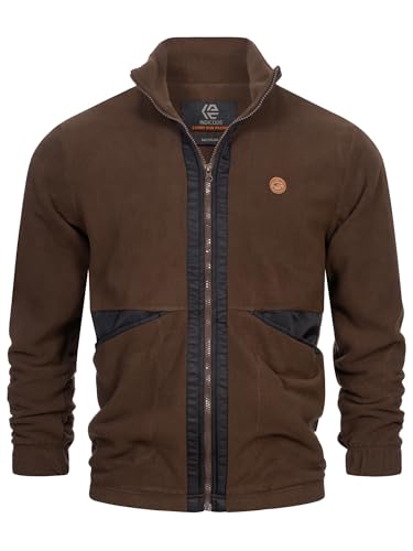 Indicode Herren INFenado Übergangsjacke mit Stehkragen und Reißverschluss | Herren-Jacke für Männer Coffee Bean, XL von Indicode