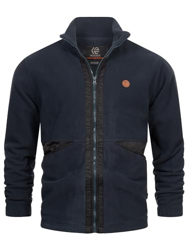 Indicode Herren INFenado Übergangsjacke mit Stehkragen und Reißverschluss | Herren-Jacke für Männer Dark Navy, XL von Indicode