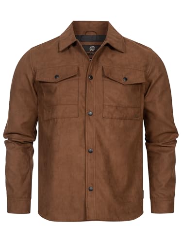 Indicode Herren INFinny Langarmhemd Übergangsjacke gefüttert | Herrenhemd Freizeithemd Brown Sugar M Indicode Herren INFinny Langarmhemd Übergangsjacke gefüttert | Herrenhemd Freizeithemd Brown Sugar M von Indicode