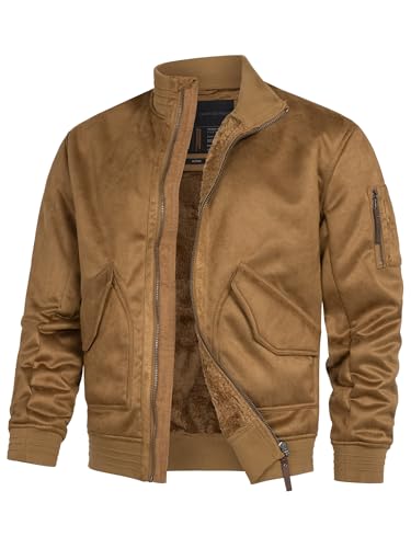 Indicode Herren INFrosco Velours-Kunstleder Jacke | Herrenjacke Wildleder-Look für Männer Camel S Indicode Herren INFrosco Velours-Kunstleder Jacke | Herrenjacke Wildleder-Look für Männer Camel S von Indicode