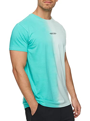 Indicode Herren INGibs T-Shirt mit Rundhals-Ausschnitt | Herrenshirt Sommershirt Quiet Wave L von Indicode