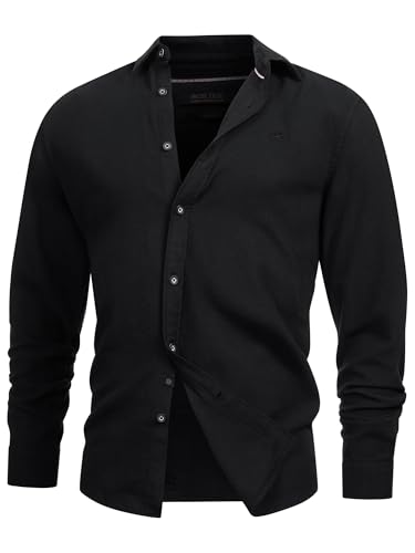 Indicode Herren INGilman Hemd kariert mit Kent-Kragen aus Baumwollmischung | Herrenhemd Männerhemd Black, XXL Indicode Herren INGilman Hemd kariert mit Kent-Kragen aus Baumwollmischung | Herrenhemd Männerhemd Black, XXL von Indicode