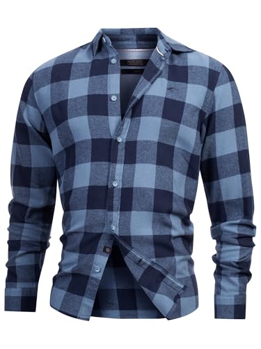 Indicode Herren INGilman Hemd kariert mit Kent-Kragen aus Baumwollmischung | Herrenhemd Männerhemd China Blue M Indicode Herren INGilman Hemd kariert mit Kent-Kragen aus Baumwollmischung | Herrenhemd Männerhemd China Blue M von Indicode