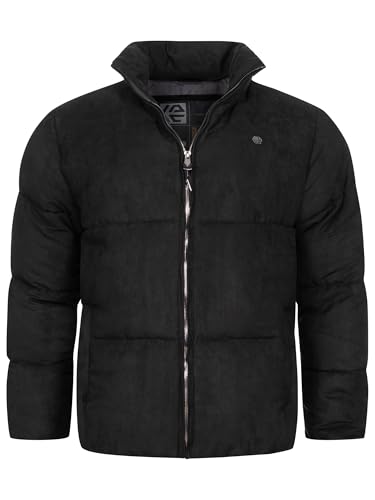 Indicode Herren INGraville Winterjacke mit Stehkragen | Herrenjacke Jacke Steppjacke Männer Black, M von Indicode