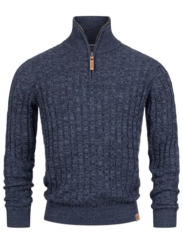 Indicode Herren INHector Strickpullover mit Stehkragen und Reißverschluss | Herren-Pulli Pullover Navy L Indicode Herren INHector Strickpullover mit Stehkragen und Reißverschluss | Herren-Pulli Pullover Navy L von Indicode