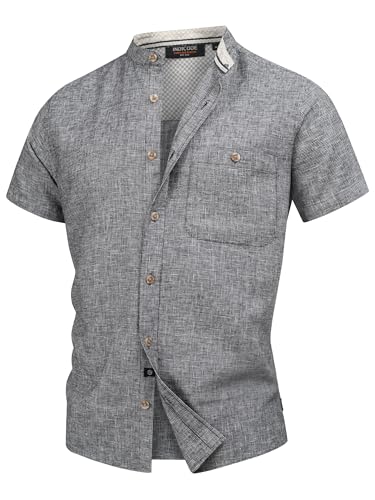 Indicode Herren INHelmer Kurzarm-Hemd mit Stehkragen | Herrenhemd Männerhemd Black XXL Indicode Herren INHelmer Kurzarm-Hemd mit Stehkragen | Herrenhemd Männerhemd Black XXL von Indicode