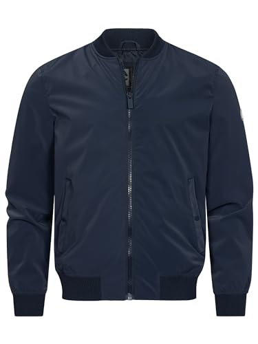 Indicode Herren INIgnam Jacke mit Stehkragen & Reißverschluss | Übergangsjacke für Männer Navy L von Indicode