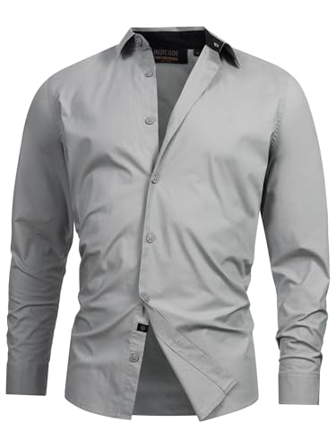 Indicode Herren INKamby Hemd einfarbig aus 97% Baumwolle | Herrenhemd für Männer Lt Grey S Indicode Herren INKamby Hemd einfarbig aus 97% Baumwolle | Herrenhemd für Männer Lt Grey S von Indicode