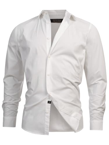 Indicode Herren INKamby Hemd einfarbig aus 97% Baumwolle | Herrenhemd für Männer Offwhite, XL Indicode Herren INKamby Hemd einfarbig aus 97% Baumwolle | Herrenhemd für Männer Offwhite, XL von Indicode