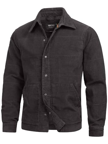 Indicode Herren INKorbits Cordjacke mit Knopfleiste | Herrenjacke Übergangsjacke Hemd-Jacke für Männer Dk Grey M Indicode Herren INKorbits Cordjacke mit Knopfleiste | Herrenjacke Übergangsjacke Hemd-Jacke für Männer Dk Grey M von Indicode