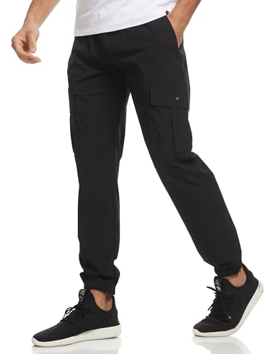Indicode Herren INLandie Cargohose mit 5 Taschen | Cargo Freizeithose für Männer Black, S von Indicode