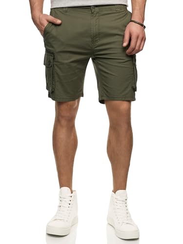 Indicode Herren INLanny Cargo-Shorts mit 6 Taschen | Bermuda Männer Sommerhose aus Baumwolle Army, L Indicode Herren INLanny Cargo-Shorts mit 6 Taschen | Bermuda Männer Sommerhose aus Baumwolle Army, L von Indicode