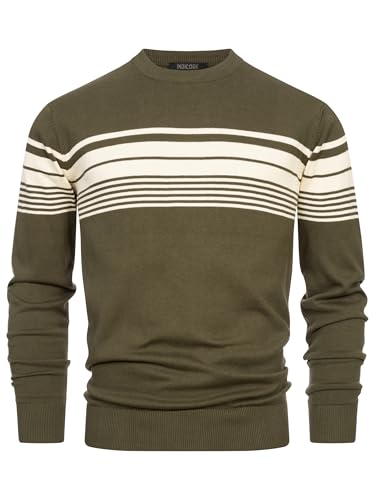 Indicode Herren INLeague Pullover Mehrfarbig mit Rundhals-Ausschnitt | Herrenpullover Strickpullover für Männer Army XXL Indicode Herren INLeague Pullover Mehrfarbig mit Rundhals-Ausschnitt | Herrenpullover Strickpullover für Männer Army XXL von Indicode