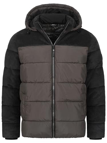 Indicode Herren INLockly Steppjacke mit Kapuze | Herrenjacke Winterjacke Freizeitjacke Männer Raven L Indicode Herren INLockly Steppjacke mit Kapuze | Herrenjacke Winterjacke Freizeitjacke Männer Raven L von Indicode