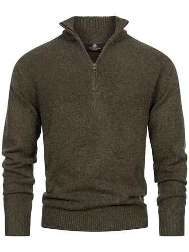 Indicode Herren INLokant Strickpullover mit Stehkragen | Feinstrick-Pulli für Männer Army M Indicode Herren INLokant Strickpullover mit Stehkragen | Feinstrick-Pulli für Männer Army M von Indicode