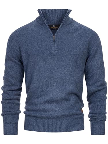 Indicode Herren INLokant Strickpullover mit Stehkragen | Feinstrick-Pulli für Männer Navy XXL Indicode Herren INLokant Strickpullover mit Stehkragen | Feinstrick-Pulli für Männer Navy XXL von Indicode