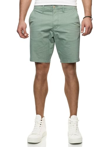 Indicode Herren INLubin Chino Shorts mit 4 Taschen | Twillshorts Herrenshorts Chinoshorts Freizeitshorts Männer Deep Sea, L von Indicode