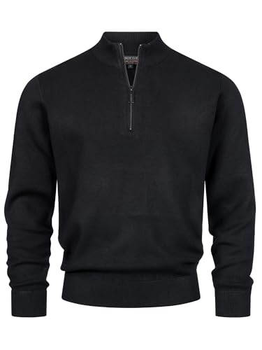 Indicode Herren INLukas Strickpullover mit Stehkragen | Cardigan Herrenpulli Sweater Männer Black M Indicode Herren INLukas Strickpullover mit Stehkragen | Cardigan Herrenpulli Sweater Männer Black M von Indicode