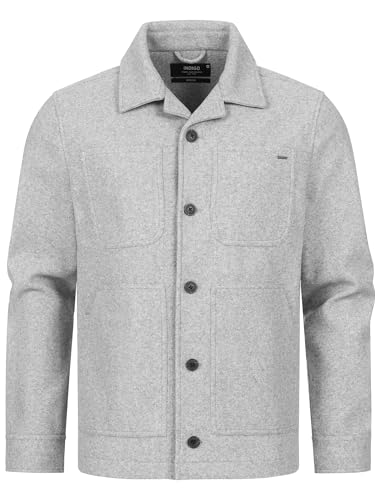 Indicode Herren INMacking Jacke mit Brusttasche und Umschlagkragen | Herrenjacke Übergangsjacke Männer Lt Grey Mix XXL Indicode Herren INMacking Jacke mit Brusttasche und Umschlagkragen | Herrenjacke Übergangsjacke Männer Lt Grey Mix XXL von Indicode