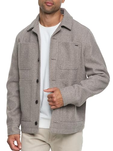 Indicode Herren INMacking Jacke mit Brusttasche und Umschlagkragen | Herrenjacke Übergangsjacke Männer Otter M von Indicode