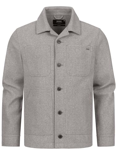 Indicode Herren INMacking Jacke mit Brusttasche und Umschlagkragen | Herrenjacke Übergangsjacke Männer Otter, XXL von Indicode