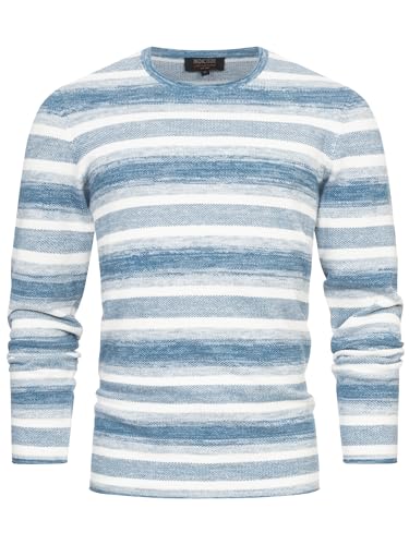 Indicode Herren INManfred Feinstrickpullover aus 100% Baumwolle | Strickpullover für Männer Copen Blue S Indicode Herren INManfred Feinstrickpullover aus 100% Baumwolle | Strickpullover für Männer Copen Blue S von Indicode