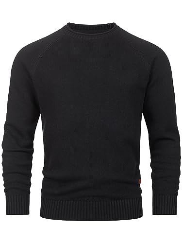 Indicode Herren INMassum Feinstrickpullover mit Rundhals-Ausschnitt | Strickpullover aus Baumwolle Black XL Indicode Herren INMassum Feinstrickpullover mit Rundhals-Ausschnitt | Strickpullover aus Baumwolle Black XL von Indicode