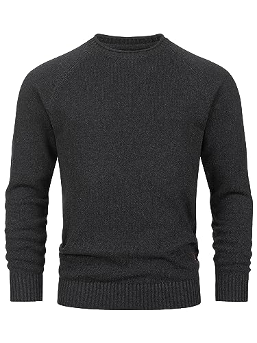 Indicode Herren INMassum Feinstrickpullover mit Rundhals-Ausschnitt | Strickpullover aus Baumwolle Raven XXL Indicode Herren INMassum Feinstrickpullover mit Rundhals-Ausschnitt | Strickpullover aus Baumwolle Raven XXL von Indicode