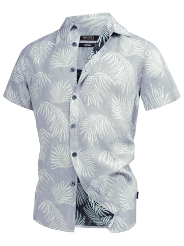 Indicode Herren INMilky Kurzarmhemd mit Kent-Kragen aus Viskose | Herrenhemd für Männer Dark Navy, XXL von Indicode