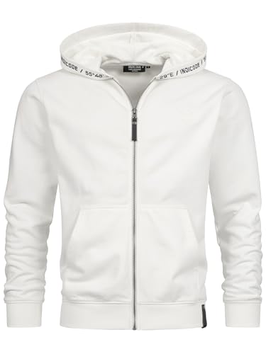 Indicode Herren INMobil Kapuzensweatjacke | Hoodie Kapuzenpullover Pulli für Männer Vanilla Ice XXL von Indicode