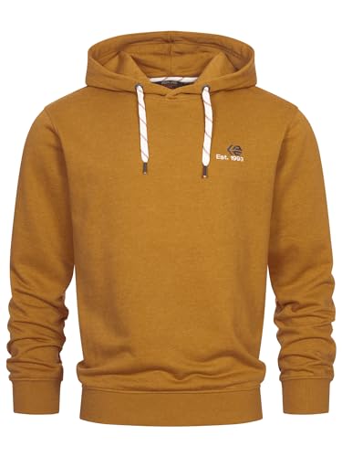 Indicode Herren INMorey Sweatshirt mit Kapuze | Hoodie Kapuzenpullover für Männer Bistre, XXL von Indicode