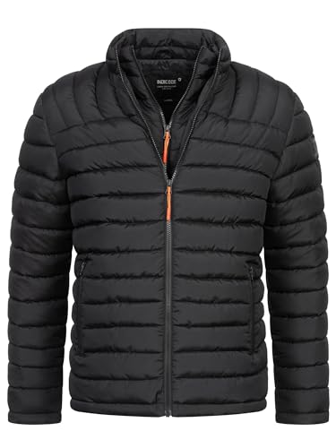 Indicode Herren INNash Steppjacke in Daunenjacken-Optik | Winterjacke Übergangsjacke Männer Black XL von Indicode