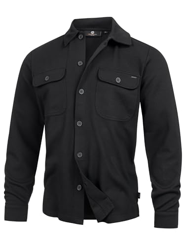 Indicode Herren INNello Langarmhemd mit Kentkragen | Übergangsjacke Herrenhemd Freizeithemd Black XXL Indicode Herren INNello Langarmhemd mit Kentkragen | Übergangsjacke Herrenhemd Freizeithemd Black XXL von Indicode