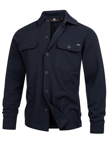 Indicode Herren INNello Langarmhemd mit Kentkragen | Übergangsjacke Herrenhemd Freizeithemd Sky Captain XXL Indicode Herren INNello Langarmhemd mit Kentkragen | Übergangsjacke Herrenhemd Freizeithemd Sky Captain XXL von Indicode