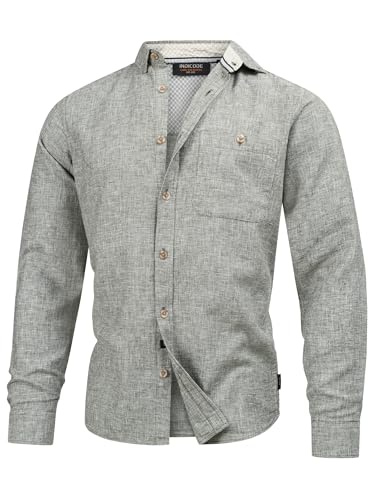 Indicode Herren INNiell Hemd mit Brusttasche und Button-Down-Kragen | Herrenhemd Männerhemd Army XXL Indicode Herren INNiell Hemd mit Brusttasche und Button-Down-Kragen | Herrenhemd Männerhemd Army XXL von Indicode