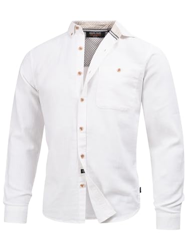 Indicode Herren INNiell Hemd mit Brusttasche und Button-Down-Kragen | Herrenhemd Männerhemd Offwhite XXL Indicode Herren INNiell Hemd mit Brusttasche und Button-Down-Kragen | Herrenhemd Männerhemd Offwhite XXL von Indicode