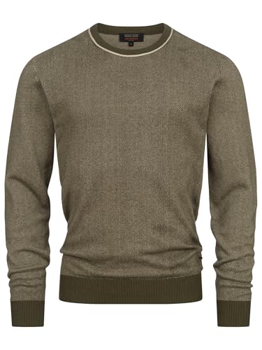 Indicode Herren INPallboy Feinstrickpullover aus 100% Baumwolle | Strickpullover für Männer Army XXL Indicode Herren INPallboy Feinstrickpullover aus 100% Baumwolle | Strickpullover für Männer Army XXL von Indicode
