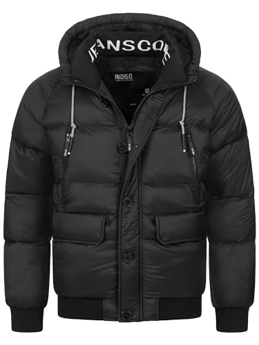 Indicode Herren INPaulix Steppjacke mit Kapuze | Herrenjacke Winterjacke Freizeitjacke Männer Black M Indicode Herren INPaulix Steppjacke mit Kapuze | Herrenjacke Winterjacke Freizeitjacke Männer Black M von Indicode