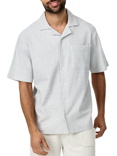 Indicode Herren INProvo Kurzarmhemd mit Kent-Kragen | Herrenhemd für Männer Sky Way, XL von Indicode