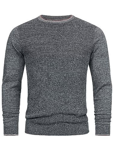 Indicode Herren INReign Feinstrickpullover mit Rundhals-Ausschnitt | Strickpullover aus Baumwolle Dark Navy M Indicode Herren INReign Feinstrickpullover mit Rundhals-Ausschnitt | Strickpullover aus Baumwolle Dark Navy M von Indicode