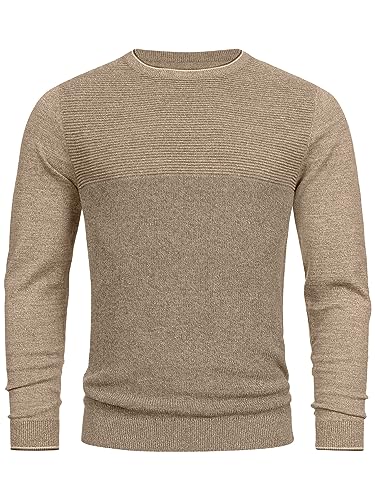 Indicode Herren INReign Feinstrickpullover mit Rundhals-Ausschnitt | Strickpullover aus Baumwolle Otter L Indicode Herren INReign Feinstrickpullover mit Rundhals-Ausschnitt | Strickpullover aus Baumwolle Otter L von Indicode
