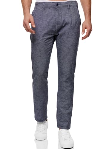 Indicode Herren INRemy Chinohose aus Baumwollmischung | Herrenhose Freizeithose für Männer Navy, 33/34 von Indicode