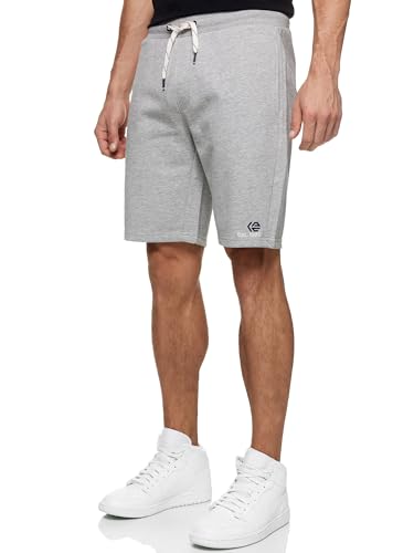 Indicode Herren INRobbie mit Kordelzug | Herrenshorts Sportshorts für Männer Lt Grey Mix, L von Indicode