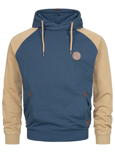 Indicode Herren INRowland Sweatshirt mit Kapuze | Hoodie Kapuzenpullover für Männer Teal, L von Indicode
