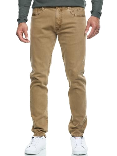 Indicode Herren INSamario Jeanshose aus 99% Baumwolle mit 5 Taschen | Denim Herrenjeans Otter, 36/32 von Indicode