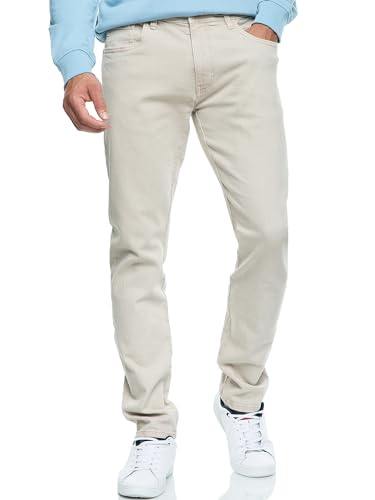 Indicode Herren INSamario Jeanshose aus 99% Baumwolle mit 5 Taschen | Denim Herrenjeans Sand Stone, 34/32 von Indicode